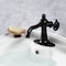 Kingston Brass Single-Handle Bathroom Faucet with Push Pop-Up, Matte Black KSD3540CG - alternate 2